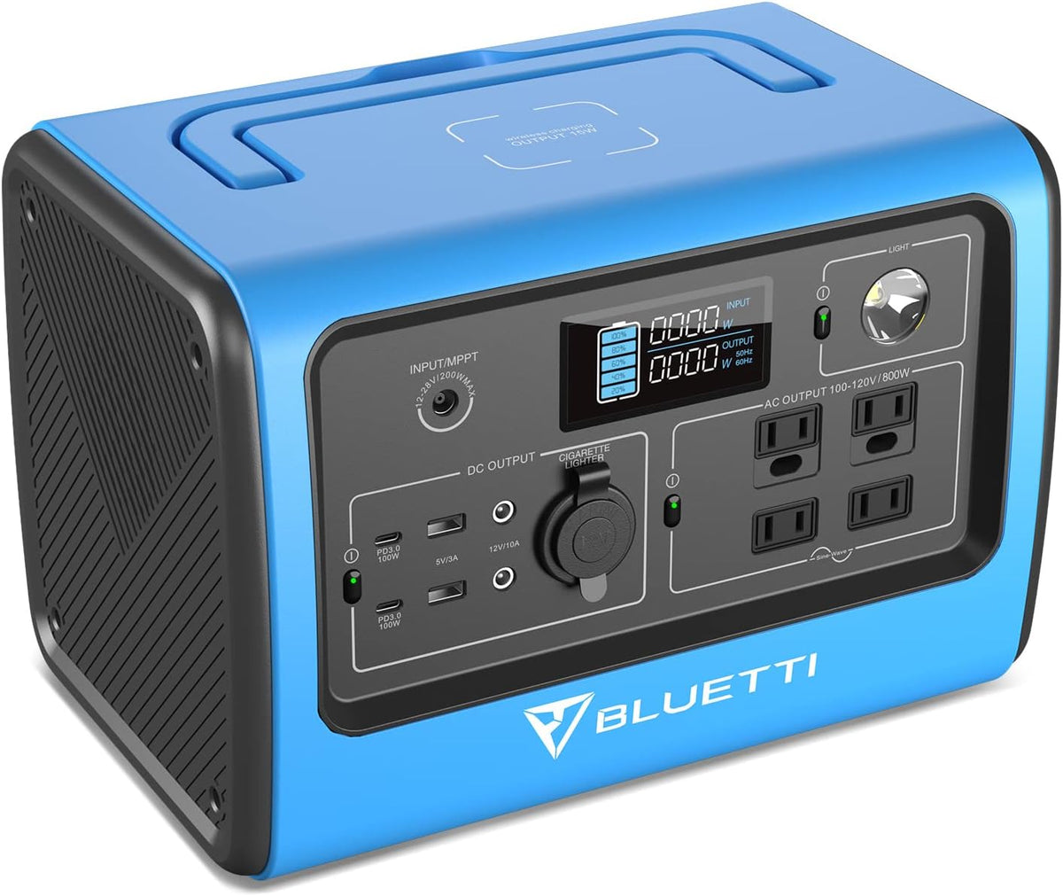 Portable Power Station 800W 716Wh LiFePo4 Battery Pack with 4 AC Outlets U119355