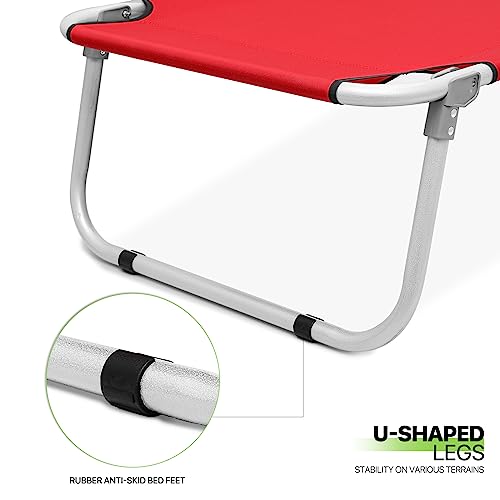 Portable Military Fold Up Camping Bed Cot with Storage Bag N552334