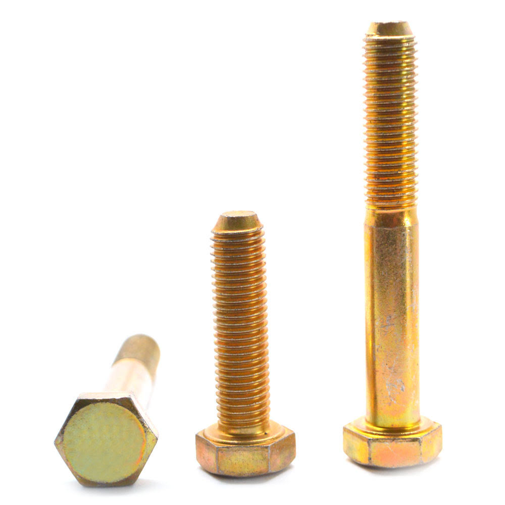 Grade 8 Hex Cap Screw Yellow Zinc Plated S685569