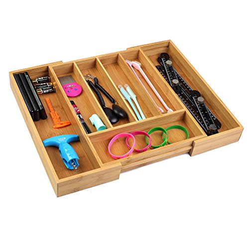 Bamboo Cutlery Tray Silverware Drawer Dividers D98819