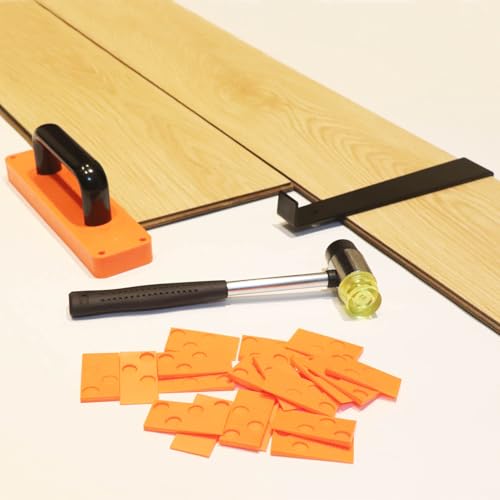 43PC Laminate Flooring Installation Kit with Floor Spacers, Pull Bar, Rubber Mallet, Tapping Block W74447