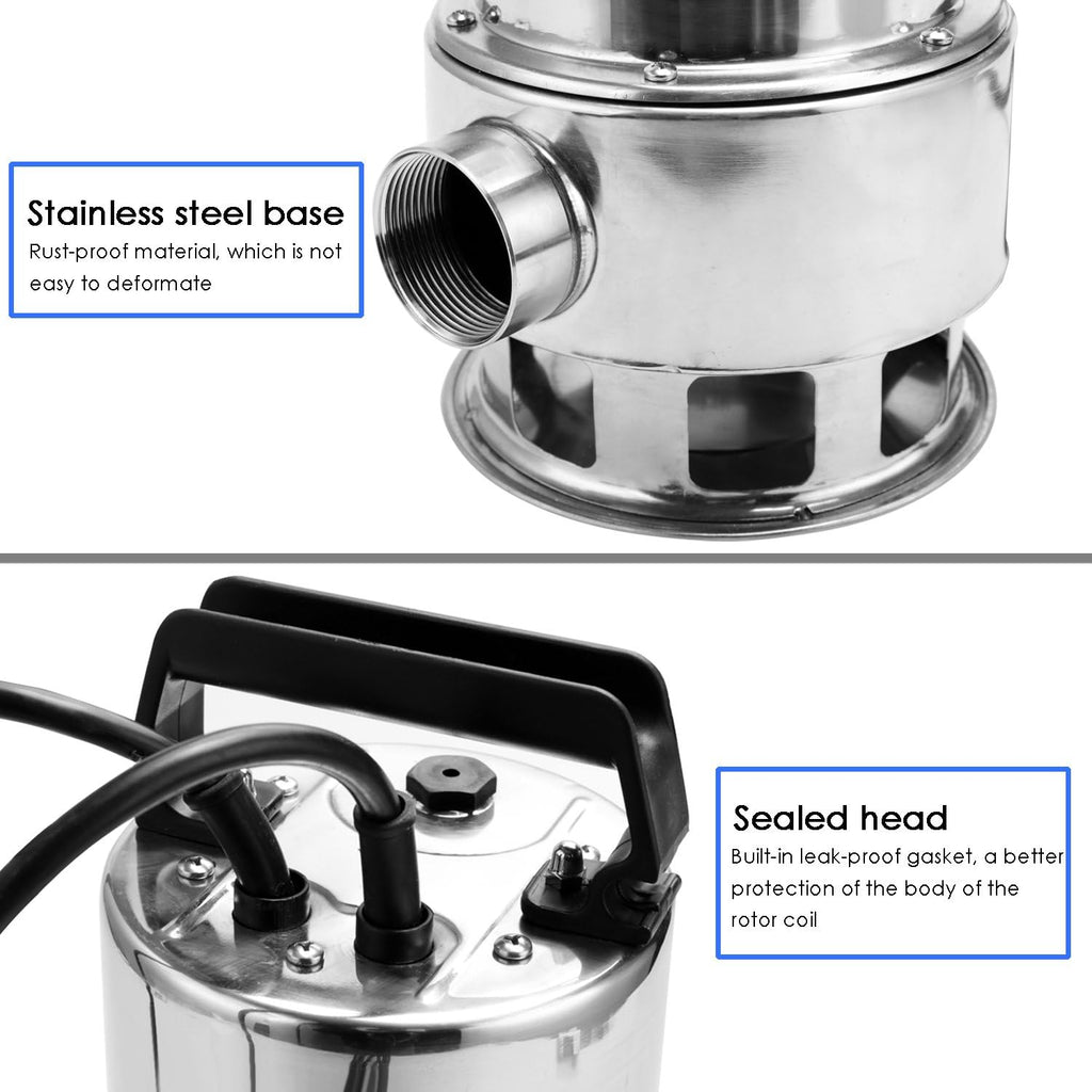 1.5 HP Stainless Steel Submersible Sump Pump K7947