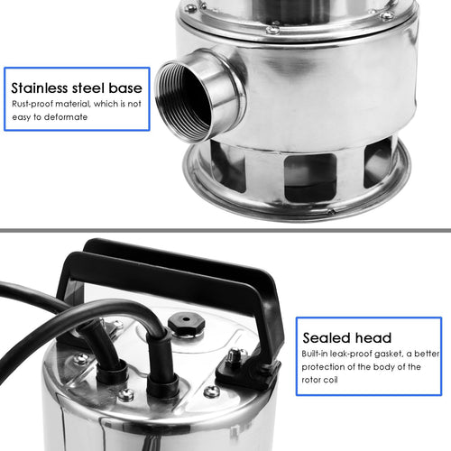 1.5 HP Stainless Steel Submersible Sump Pump K7947