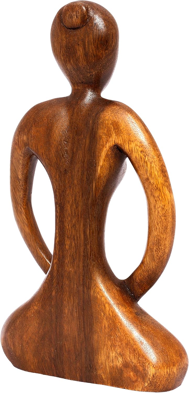 Wooden Handmade Abstract Yoga Sculpture Q97560