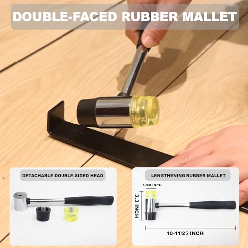 43PC Laminate Flooring Installation Kit with Floor Spacers, Pull Bar, Rubber Mallet, Tapping Block W74447