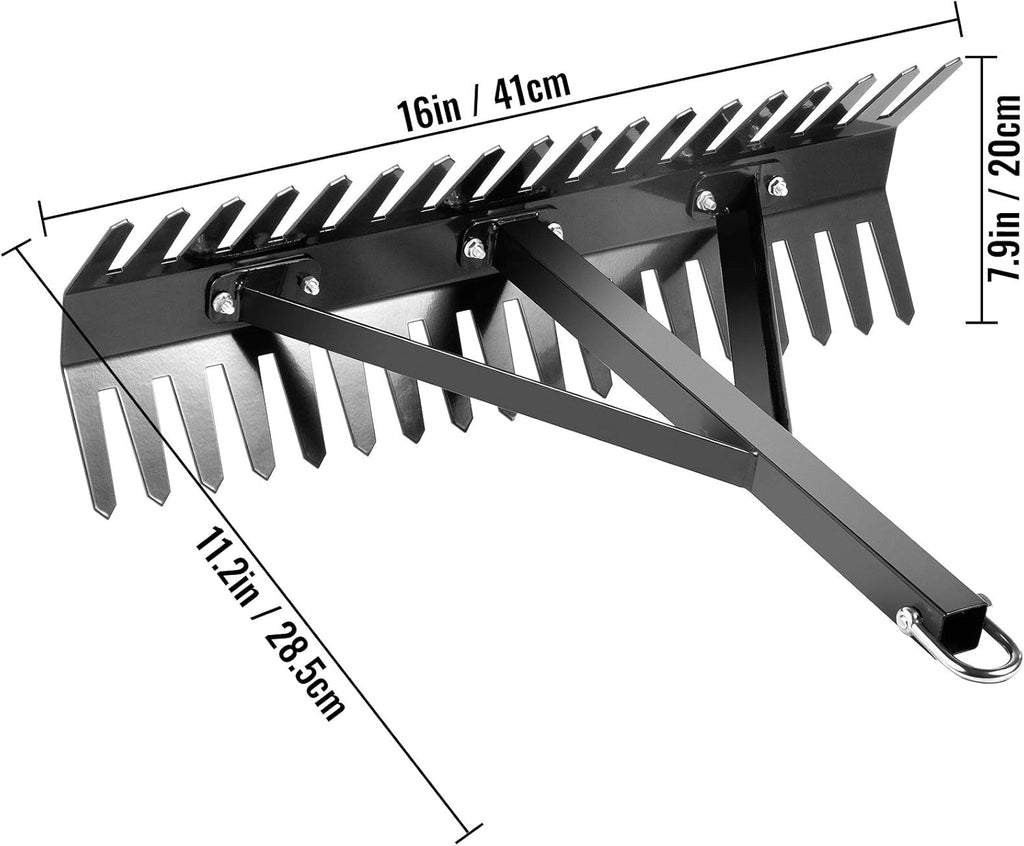 16 inch Double Sided Aquatic Weed Rake with 66ft Rope O2023