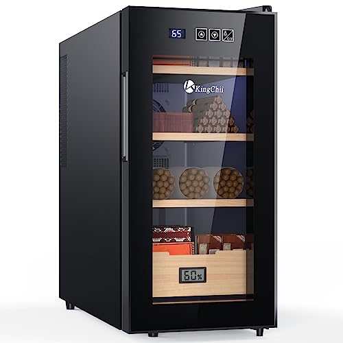 16L Electric Cigar Humidor Cabinet with Spanish Cedar Wood Shelves H8791