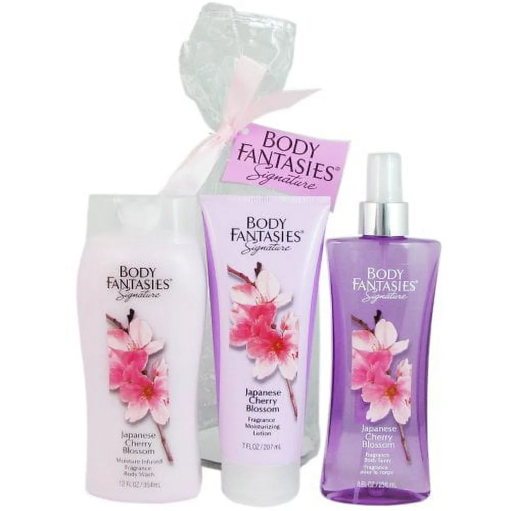 Japanese Cherry Blossom 3 Piece Gift Set S227796