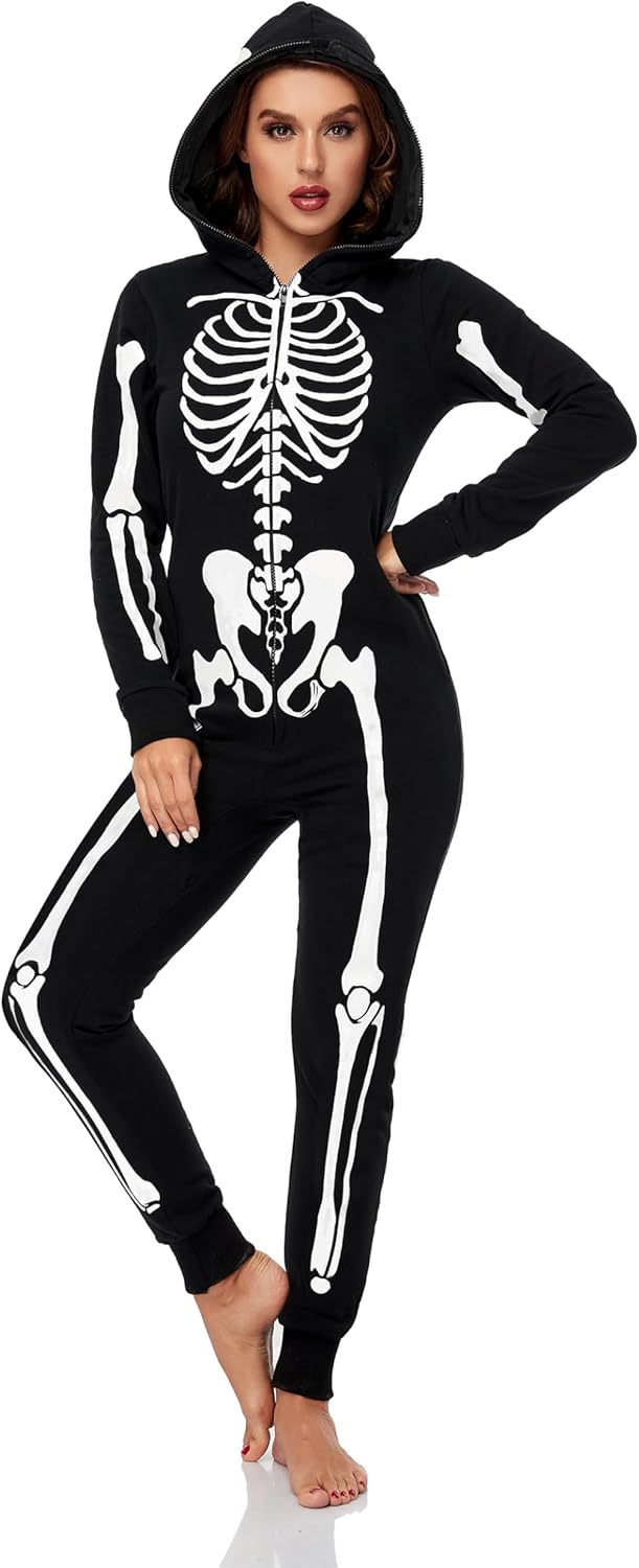 Glow in The Dark Skeleton Onesie Pajama E99939