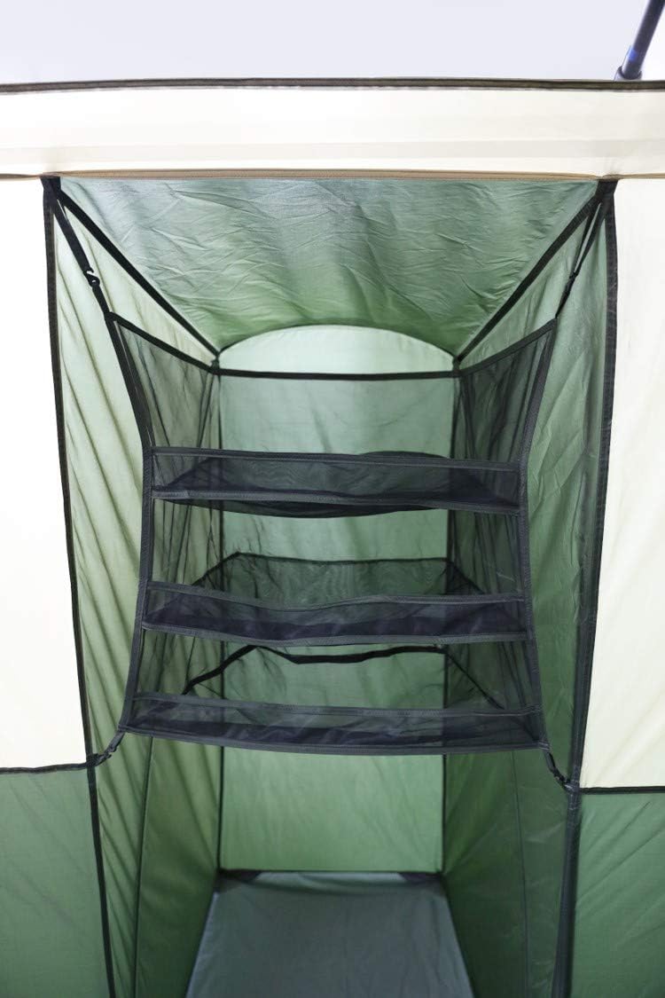 12 Person Cabin Tent with Closets and Room Dividers, Green E67126