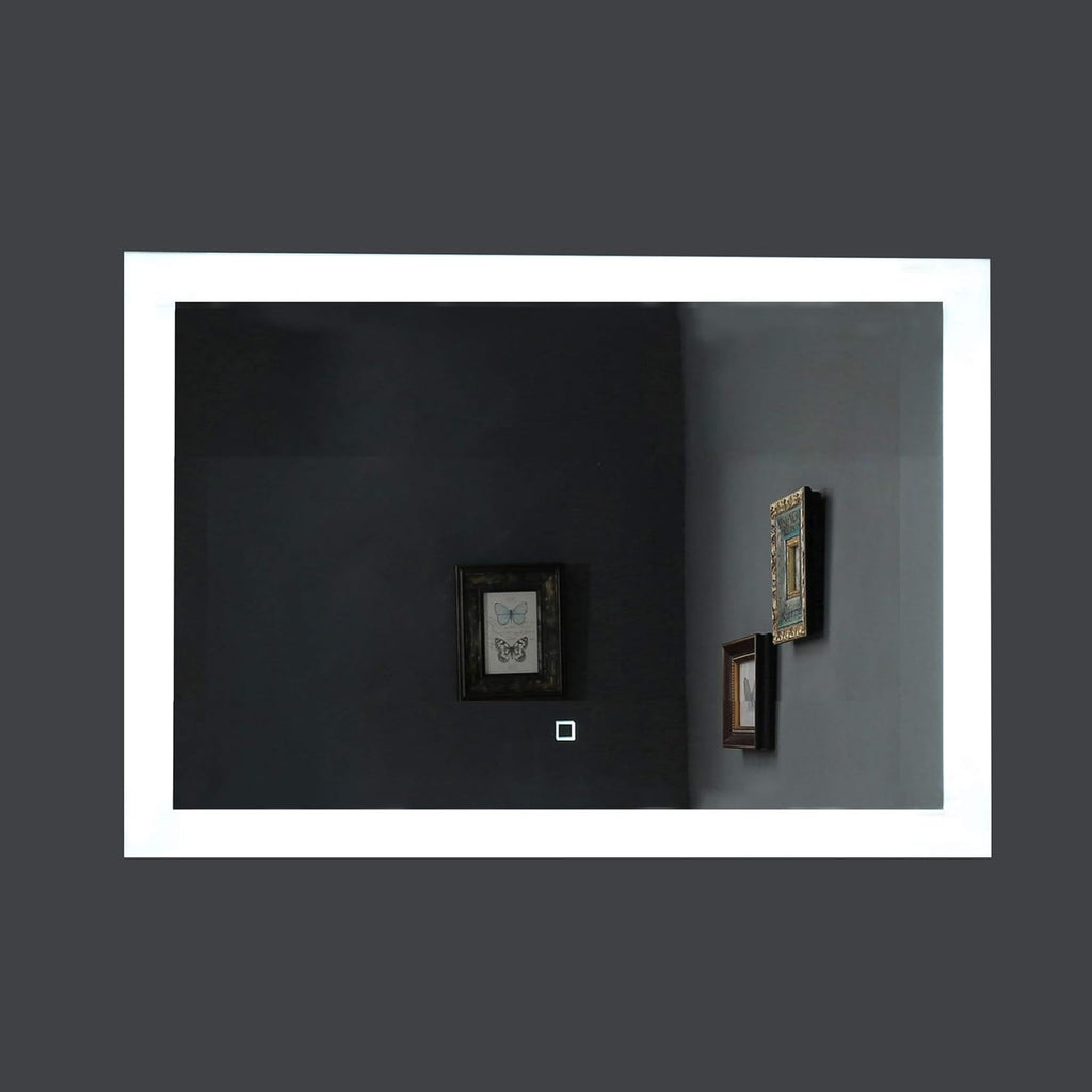 Dimmable LED Bathroom Mirror Wall Mounted Vanity Mirror with Touch Button B5544