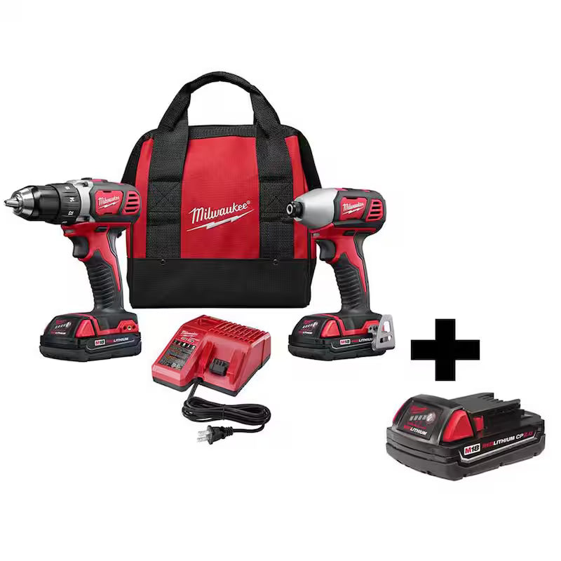 18V Cordless Drill/Impact Driver Combo Kit 2-Tool X51276