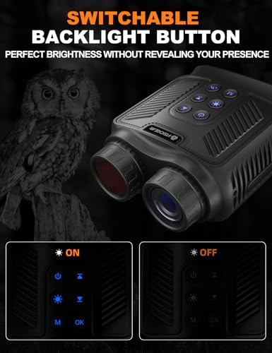 Black 4K Night Vision Binoculars E2726
