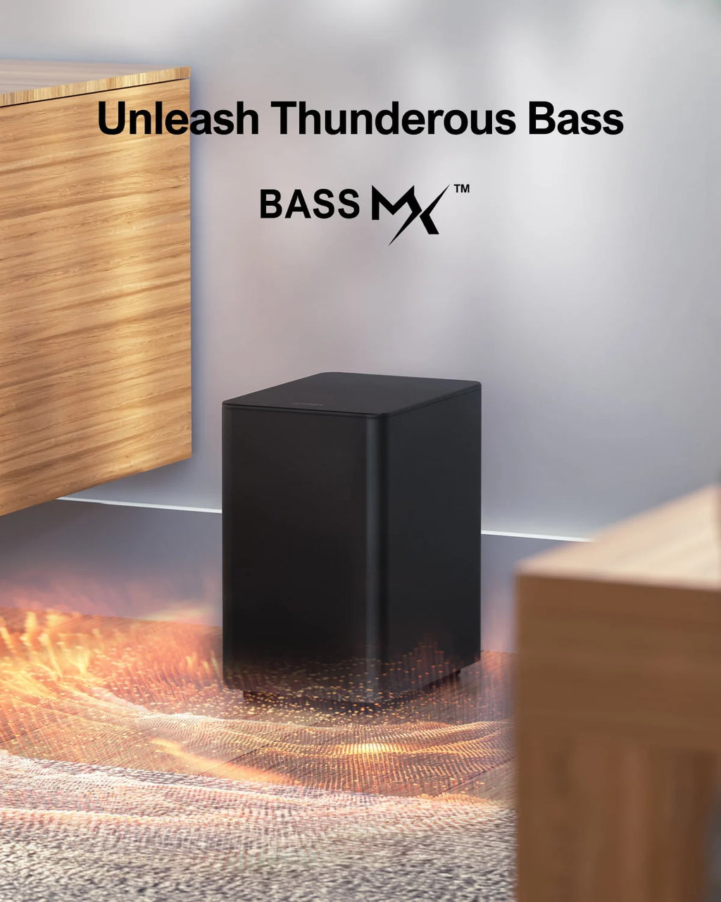 5.1 Surround Sound Bar with Wireless Subwoofer and Rear Speakers S42063