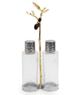 Gold Olive Branch Cruet Caddy U589