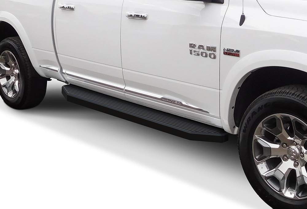 6-inch Aluminum Black Flat Style Running Boards Side Steps Q50088