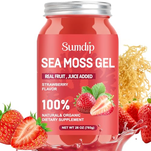 28OZ Strawberry Sea Moss Gel G49132