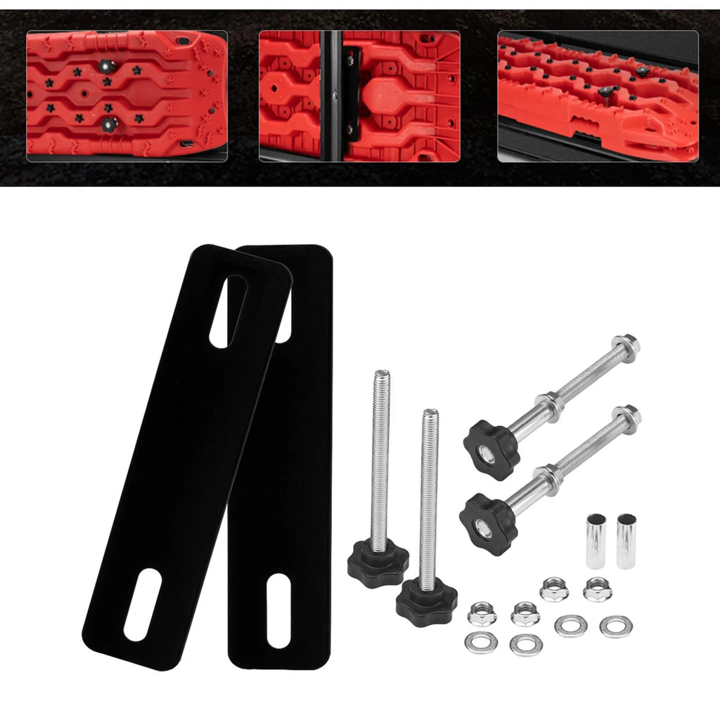 Recovery Board Mount Tracks Car Van Mounting Fitting Set Roof Rack Accessories V8755