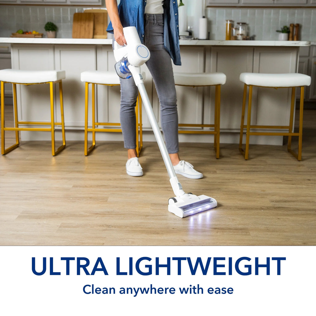Cordless Stick Vacuum with HEPA Filtration and LED Headlight Q2470
