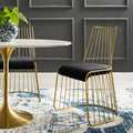 Gold Stainless Steel Performance Velvet Dining Chair C871509