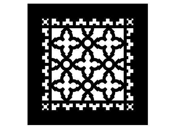 Black Aluminum Floor Grille Q59813