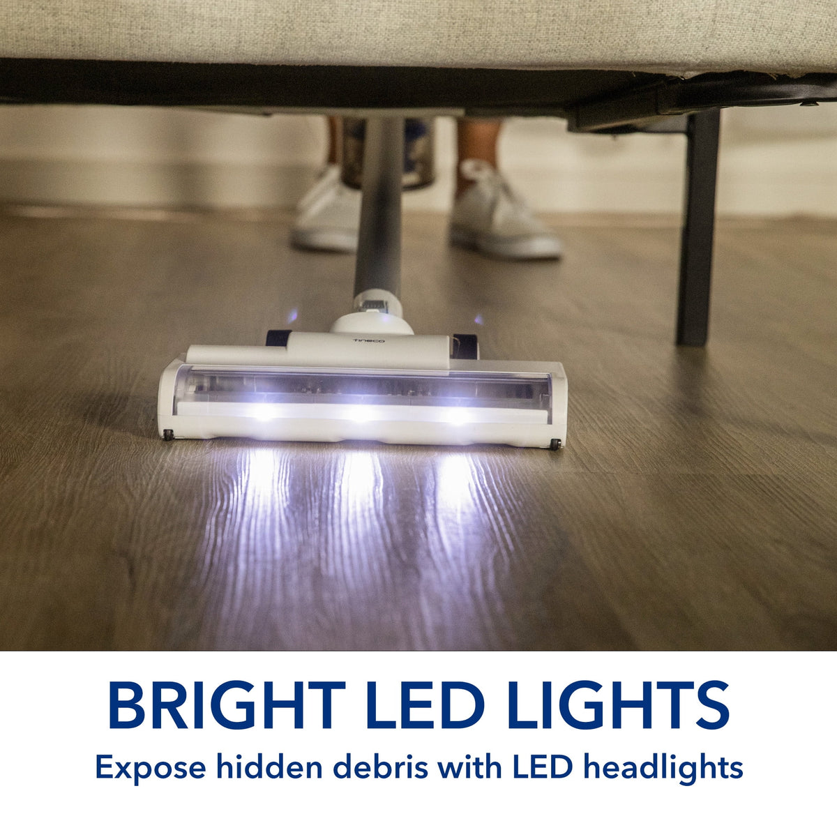Cordless Stick Vacuum with HEPA Filtration and LED Headlight Q2470