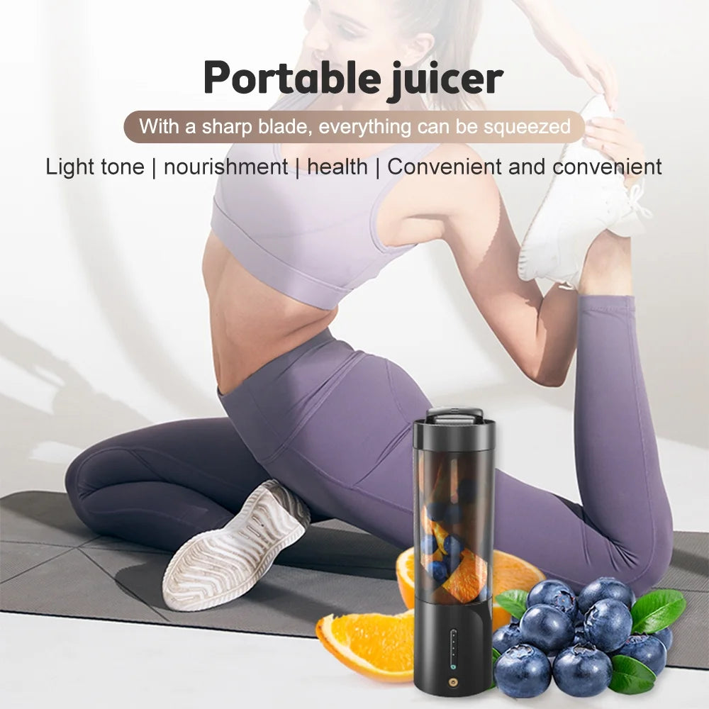 Portable Electric Juicer Cup 16OZ Magnetic Charging Waterproof N93504