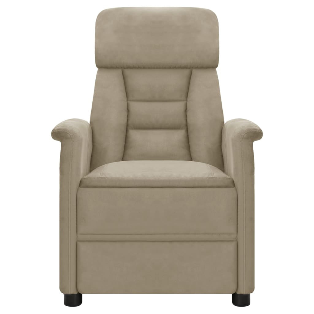 Electric Massage Recliner Faux Leather Sofa Chair with Adjustable Footrest and Side Pocket Z847