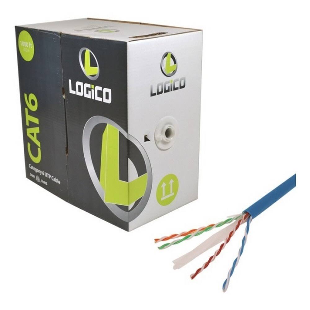 CAT 6 UTP Bulk Cable 1000 ft White Z439