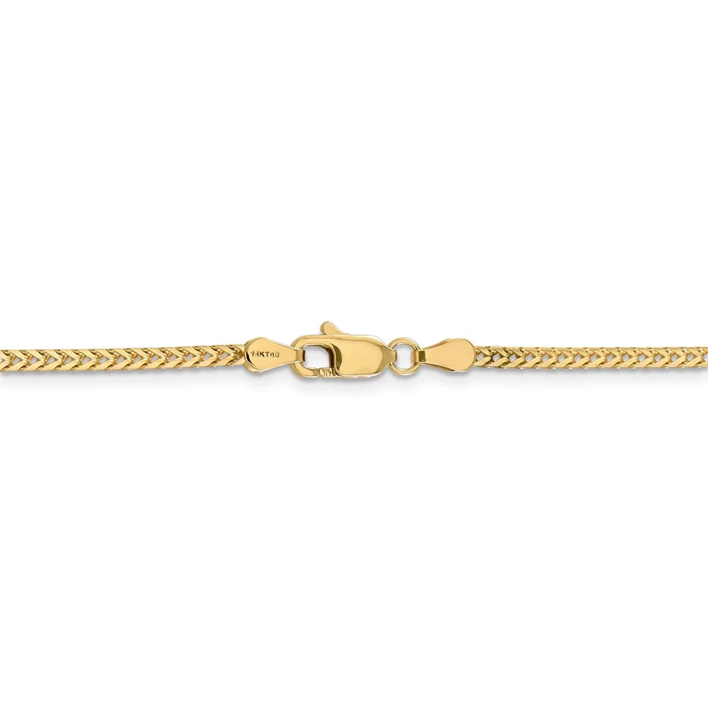 14kt Yellow Gold 2mm Franco Chain 20 inch Lobster Clasp N3038