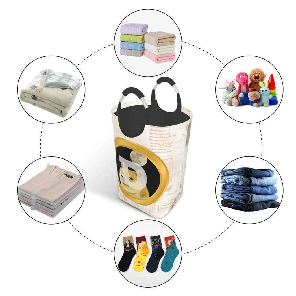 50L Rectangular Laundry Hamper with Aluminum Handles B82950