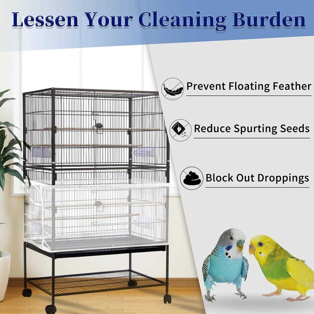 Large Adjustable Soft Nylon Mesh Bird Cage Cover K934