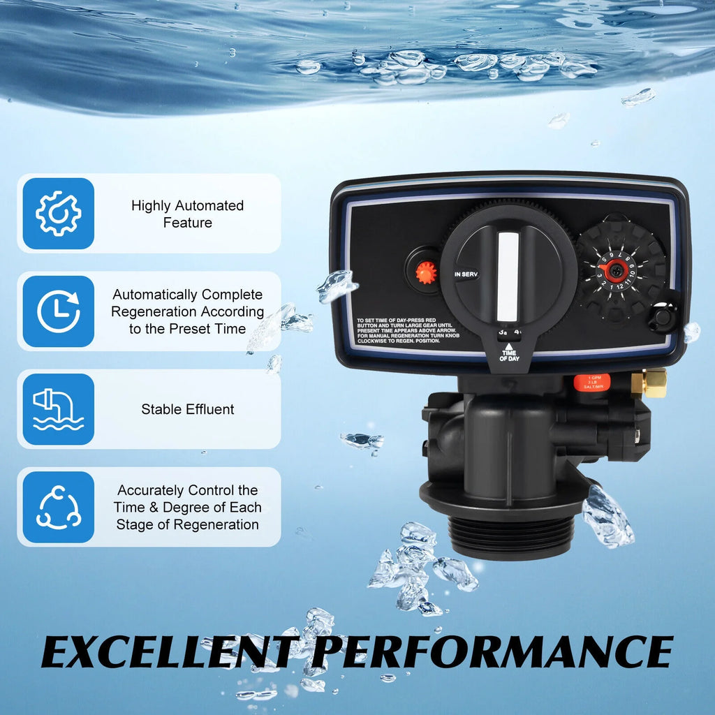 Metered 12 Day Clock Water Softener Control Head Valve J67799