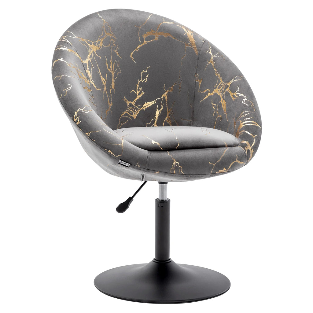 Grey Bronzing Fabric Accent Chair L610