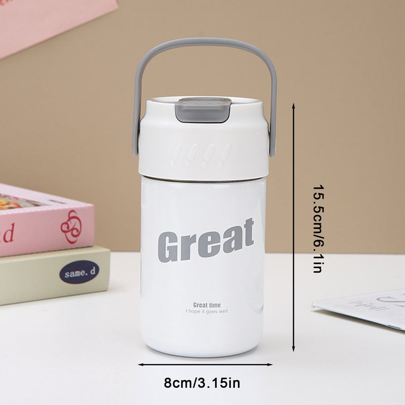 Purple 500Ml Vacuum Insulated Bottle With Straw Q946