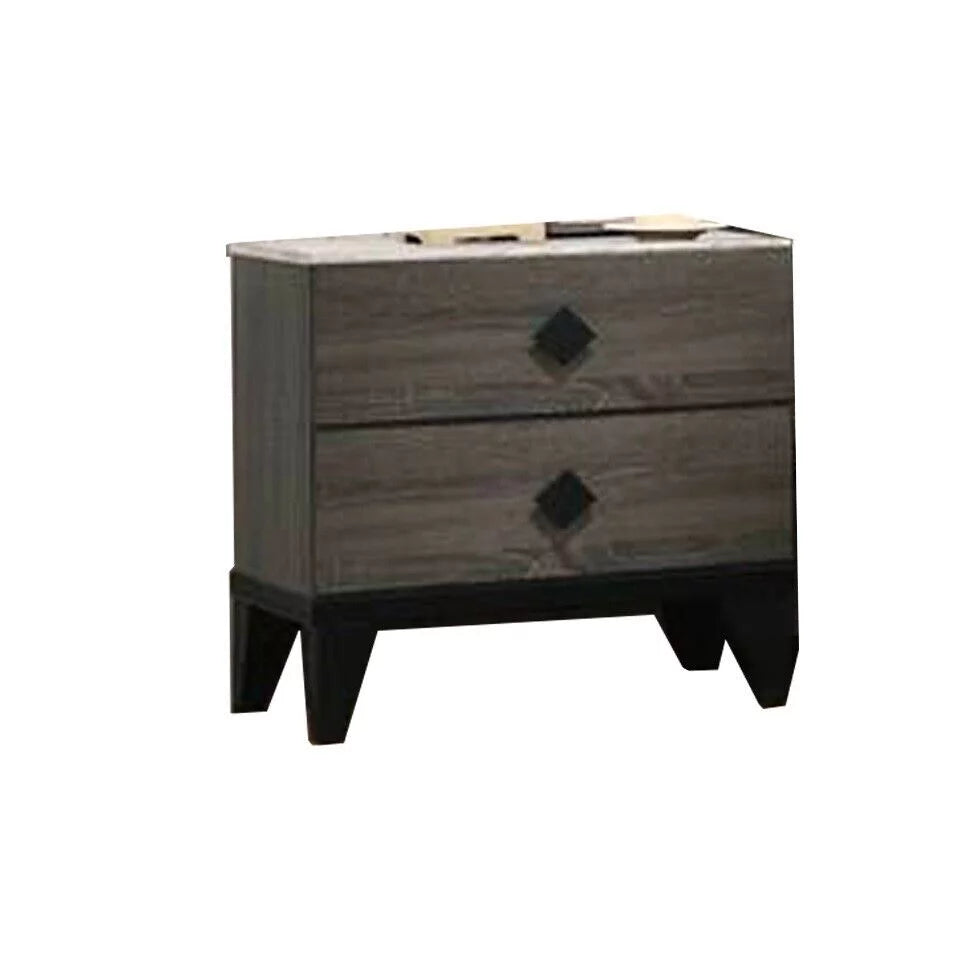 Grey Queen Size 4pc Bedroom Furniture Set Q415