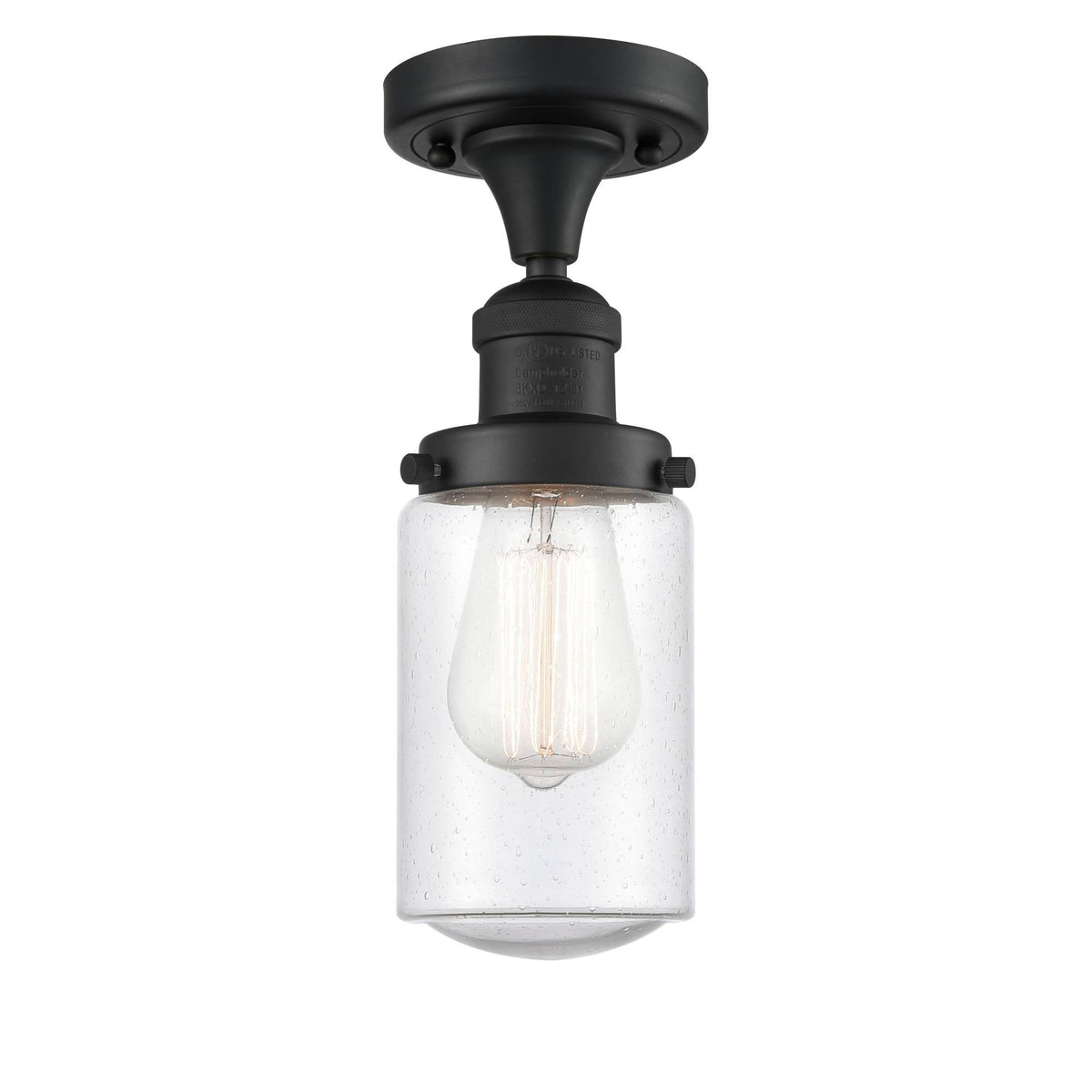 Brushed Satin Nickel Semi-Flush Mount Light R77014
