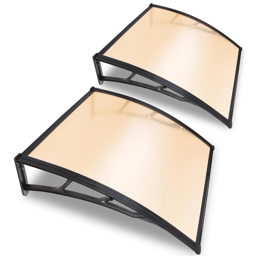 2pcs 40x40x22 Polycarbonate Window Door Awning R322180