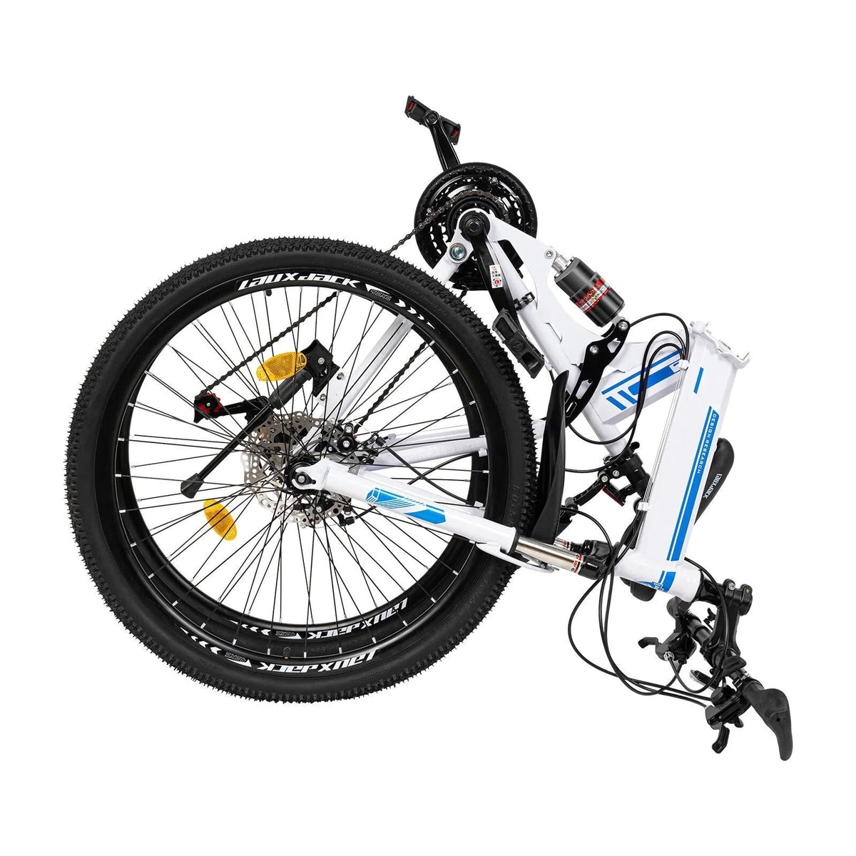 Folding Bike 21-speed Blue & White E258232