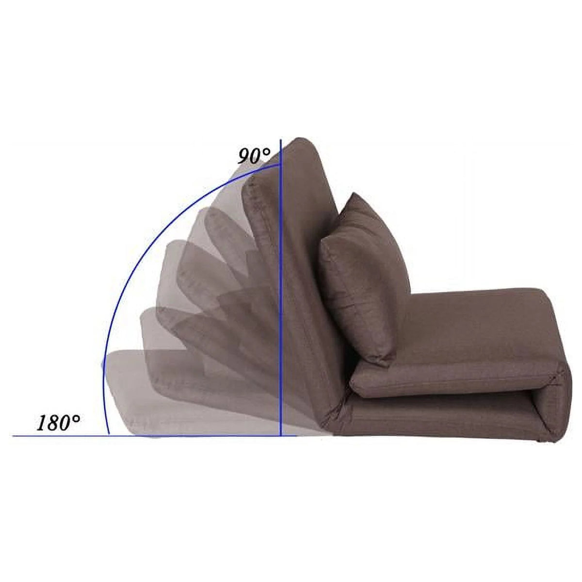 Brown Linen Floor Chair W499