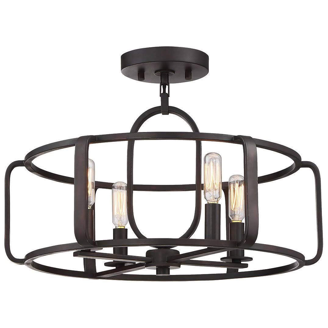 English Bronze Semi-Flush F7934