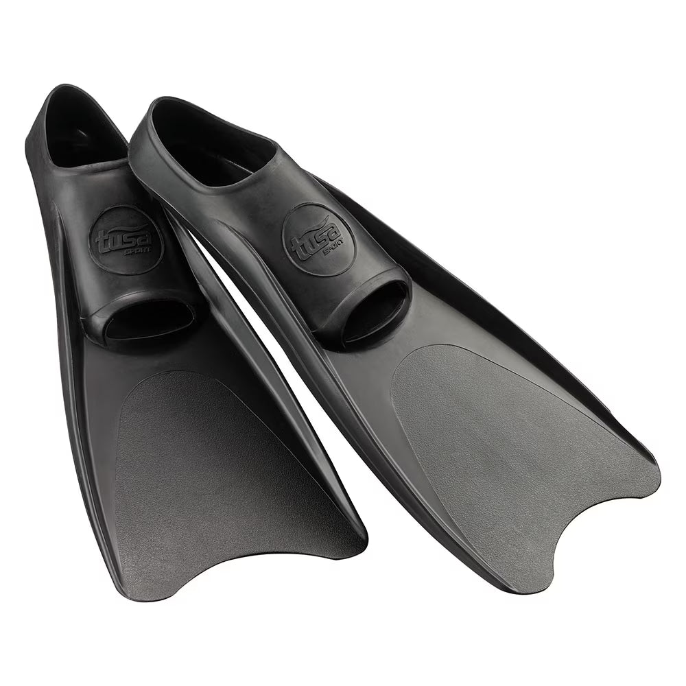 Black Full Foot Rubber Snorkeling Fins B513836
