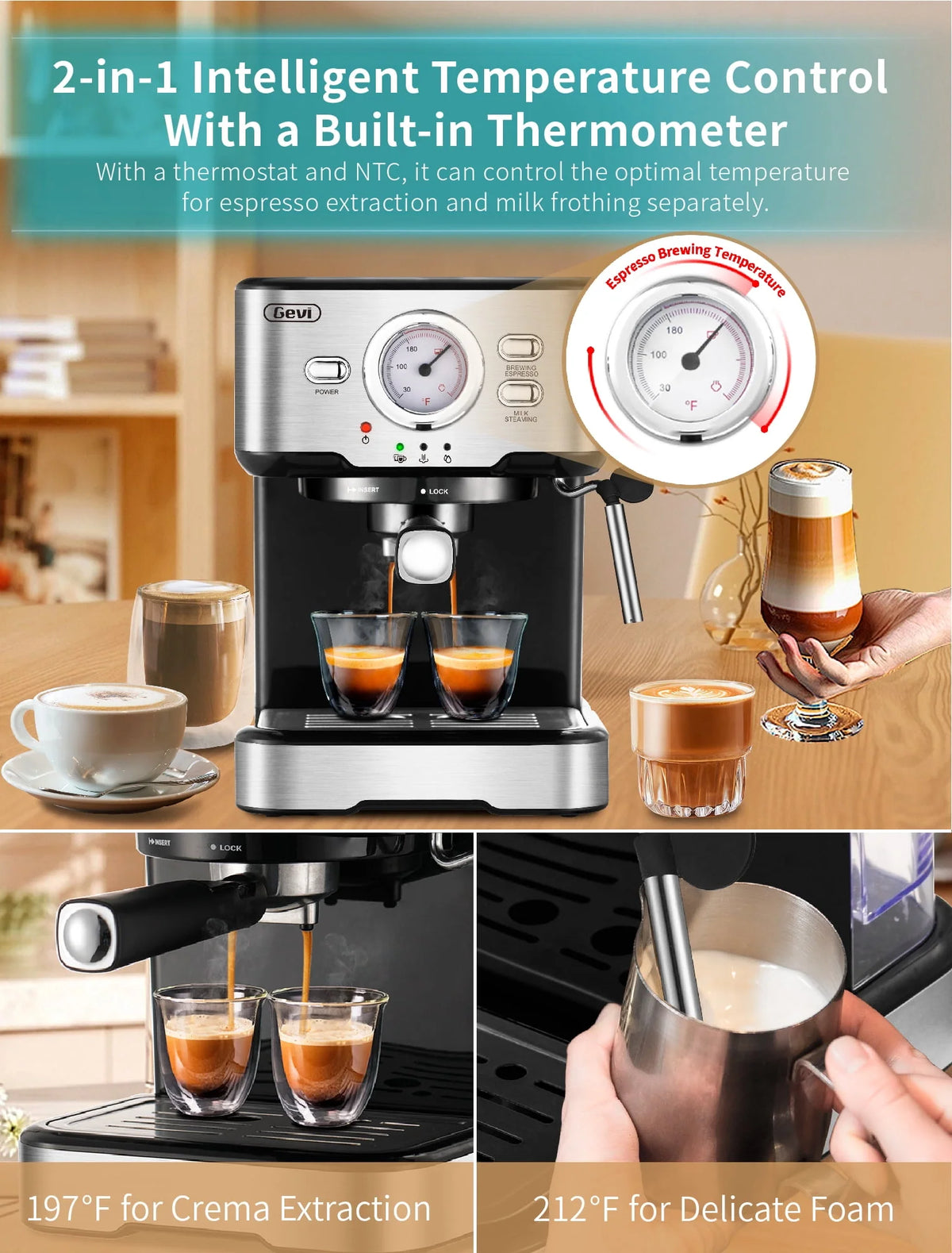 15 Bar Espresso Machine with Steamer M89893