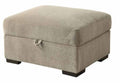 Taupe Storage Ottoman L492