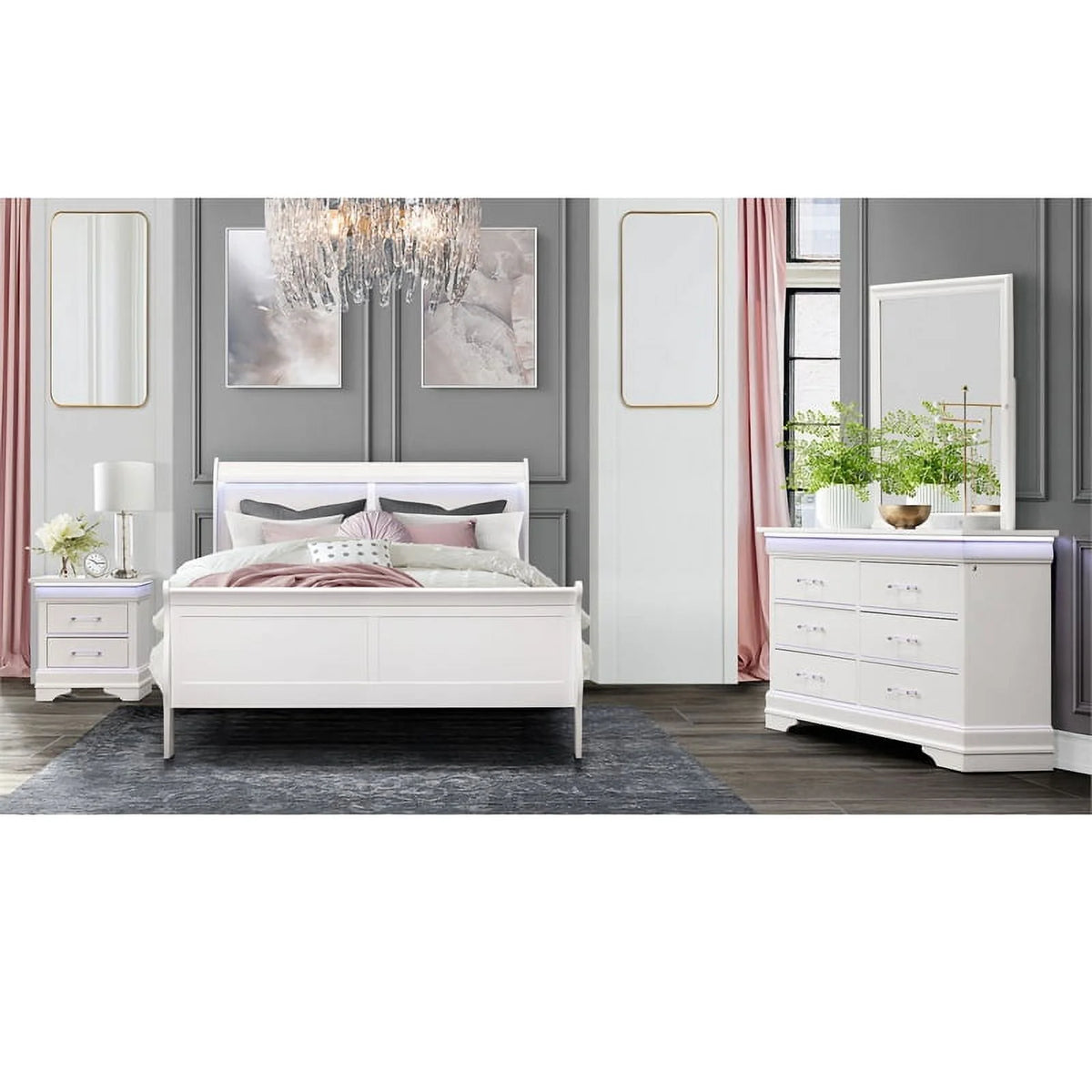 White King Bed S545