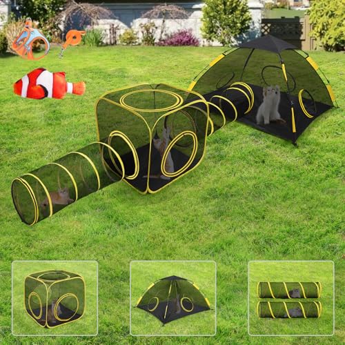 Outdoor Cat Tent with Tunnel C166