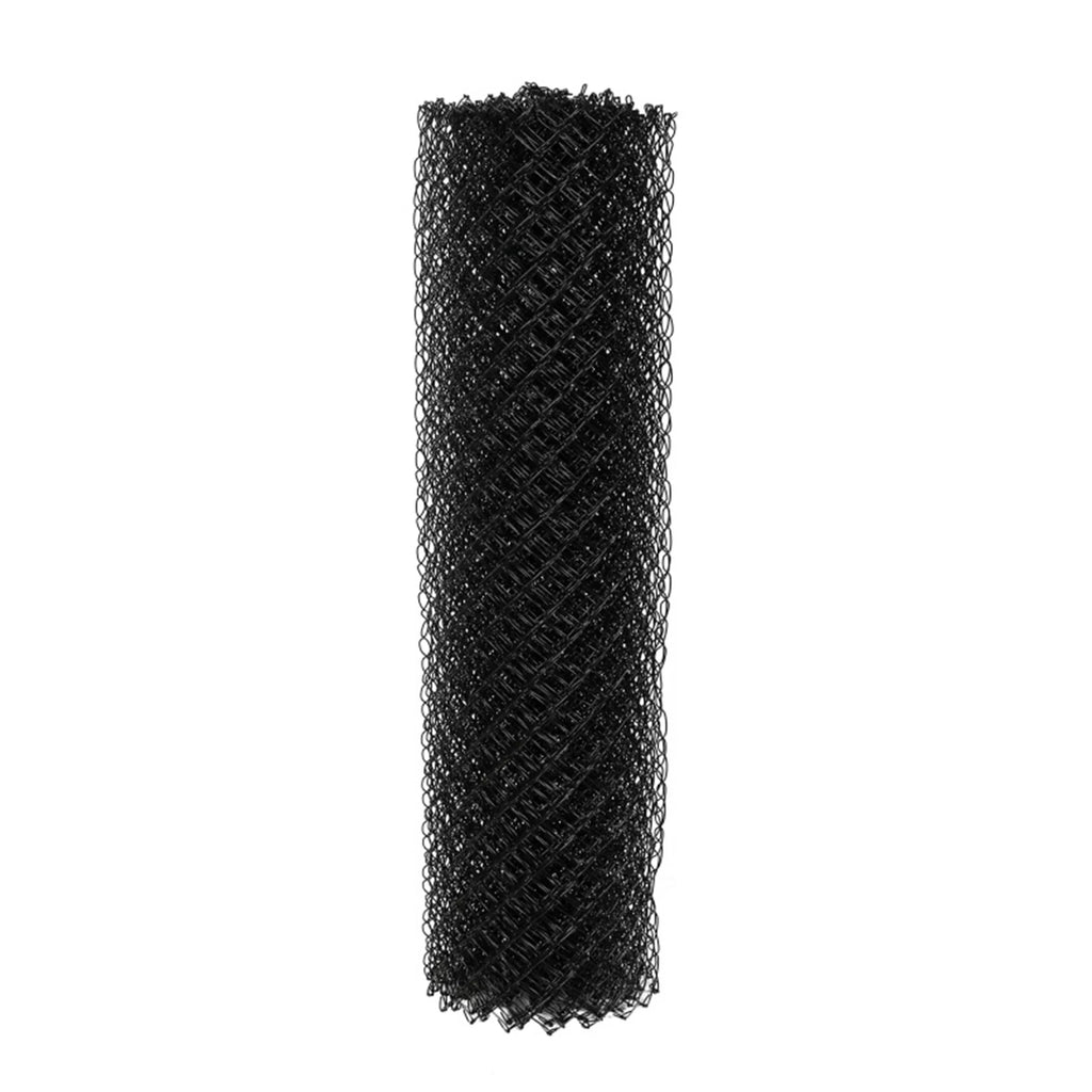 Black PVC Coated Chain Link Steel Fence 5X50 ft P97928