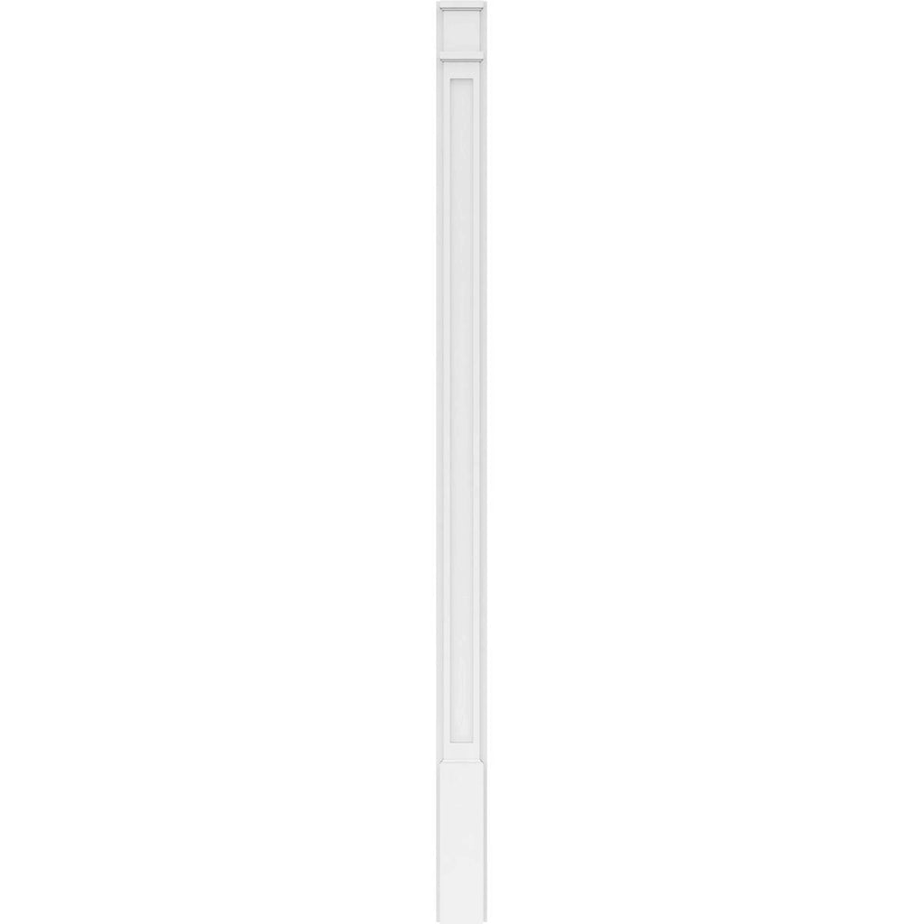Flat Panel PVC Pilaster with Decorative Capital & Base (Pair) X572
