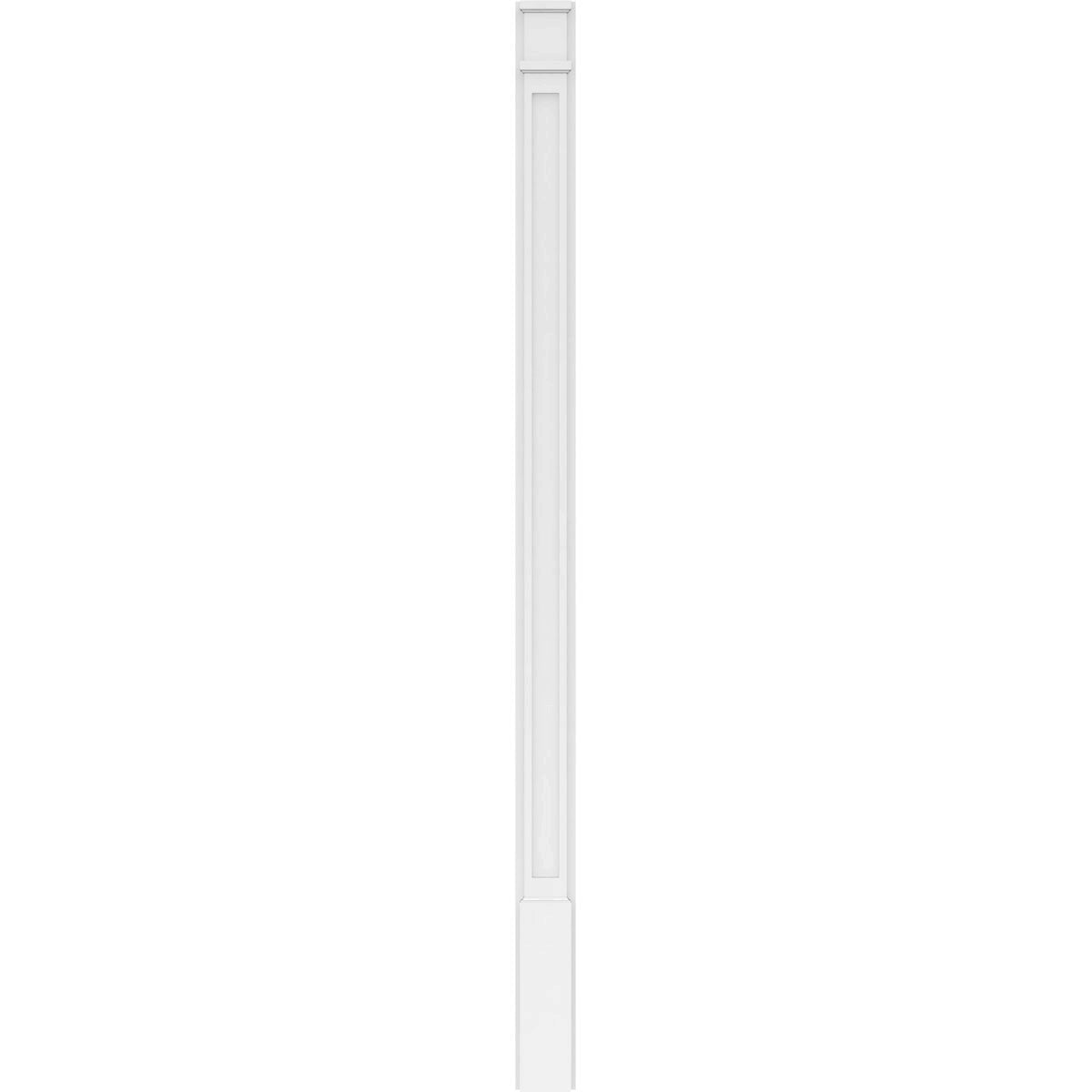 Flat Panel PVC Pilaster with Decorative Capital & Base (Pair) X572