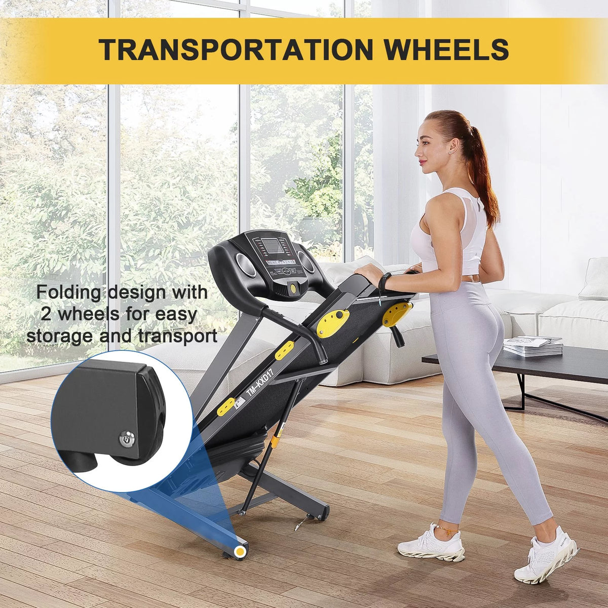 Incline Electric Treadmill 220lbs Max R4679